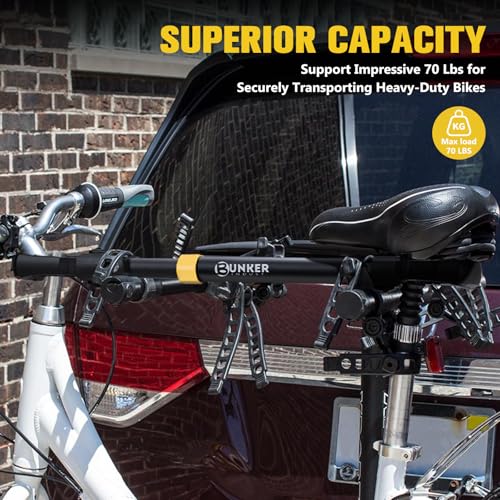 BUNKER INDUST Bike Frame Adapter BIKE-70LBS for Bicycle Rack, Adjustable Steel