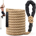 Sodlar Heavy Duty Jute Climbing Rope 25FT for Fitness & Outdoor Use