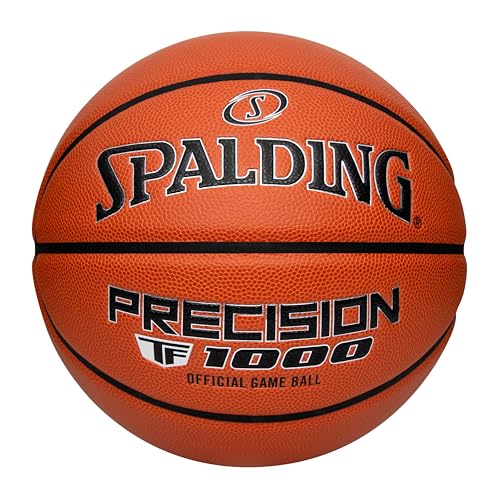 Spalding Precision TF-1000 Official Indoor Basketball Size 7 29.5" - Orange, NFHS Approved