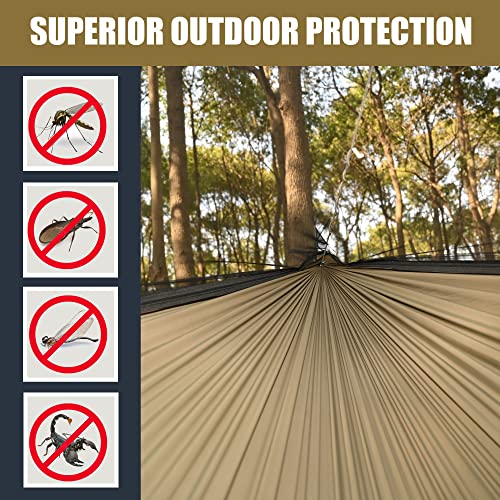 Onewind 11ft Ultralight Camping Hammock with Mosquito Net and Adjustable Ridgeline - Od Green