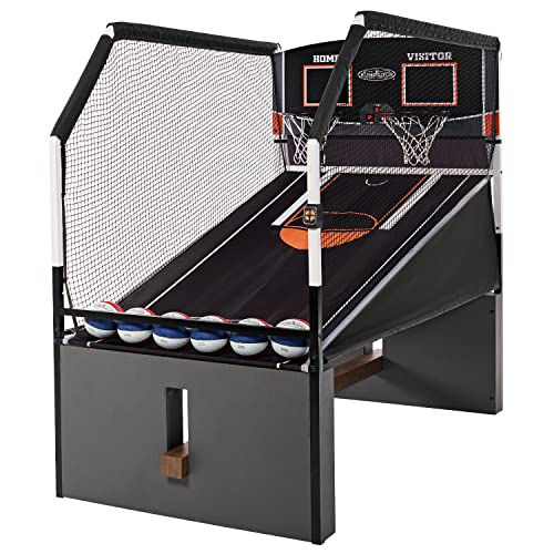 Arcade Basketball Game with Electronic Scoring and 7-Inch Rubber Balls