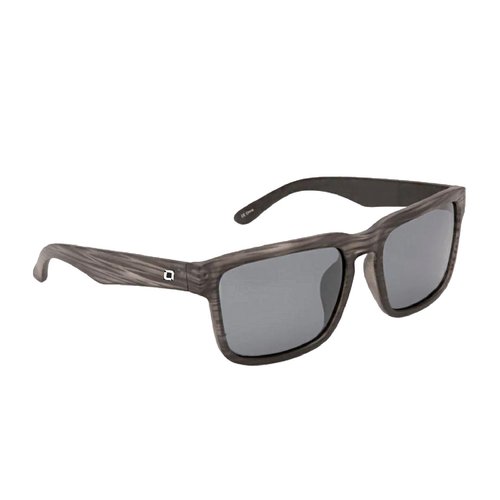 Optic Nerve - Premium & Affordable Polarized Wayfarer Sunglasses for Men/Women, Mashup Edition with Matte Driftwood Grey Frame/Smoke/Silver Flash Lens