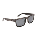 Optic Nerve - Premium & Affordable Polarized Wayfarer Sunglasses for Men/Women, Mashup Edition with Matte Driftwood Grey Frame/Smoke/Silver Flash Lens