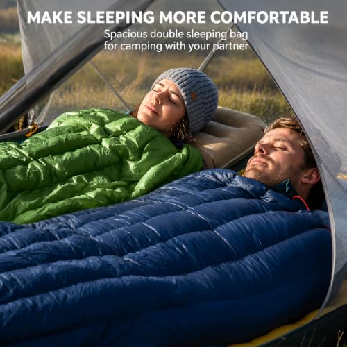 Naturehike Ultralight Down Sleeping Bag 650 Fill Power for Backpacking Camping - Dark Blue CW295