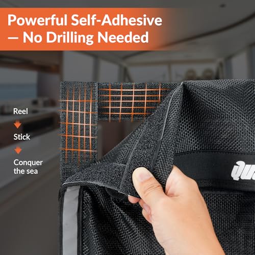 Large Boat Storage Bag with Full-Enclosure Lid - 18x12 Inch Marine Organizer