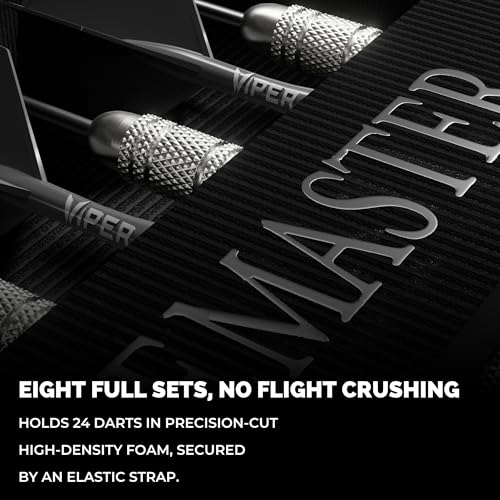Dart Case Maxx 8 with 24 Dart Capacity Hard Shell EVA Organizer Black / 8 Dart