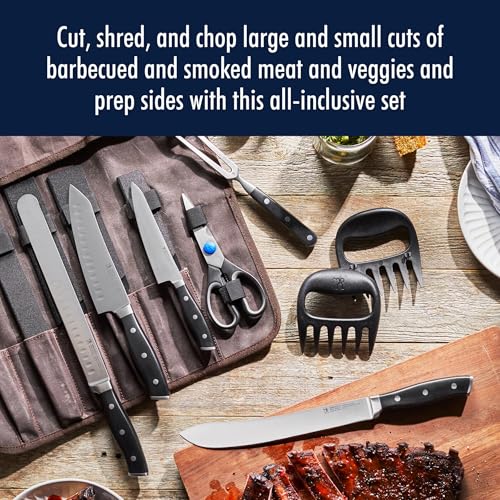 Henckels Forged Accent 9-Piece Carving Set with 11" BBQ Knife & Accessories - Variation of BBQ Set