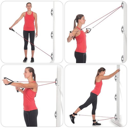 Lifeswell Stainless Steel Resistance Band Wall Anchor, Space Saving Wall Mount Workout Anchors for Home Gym Workouts, Strength Training, Physical Therapy, 3 Pack
