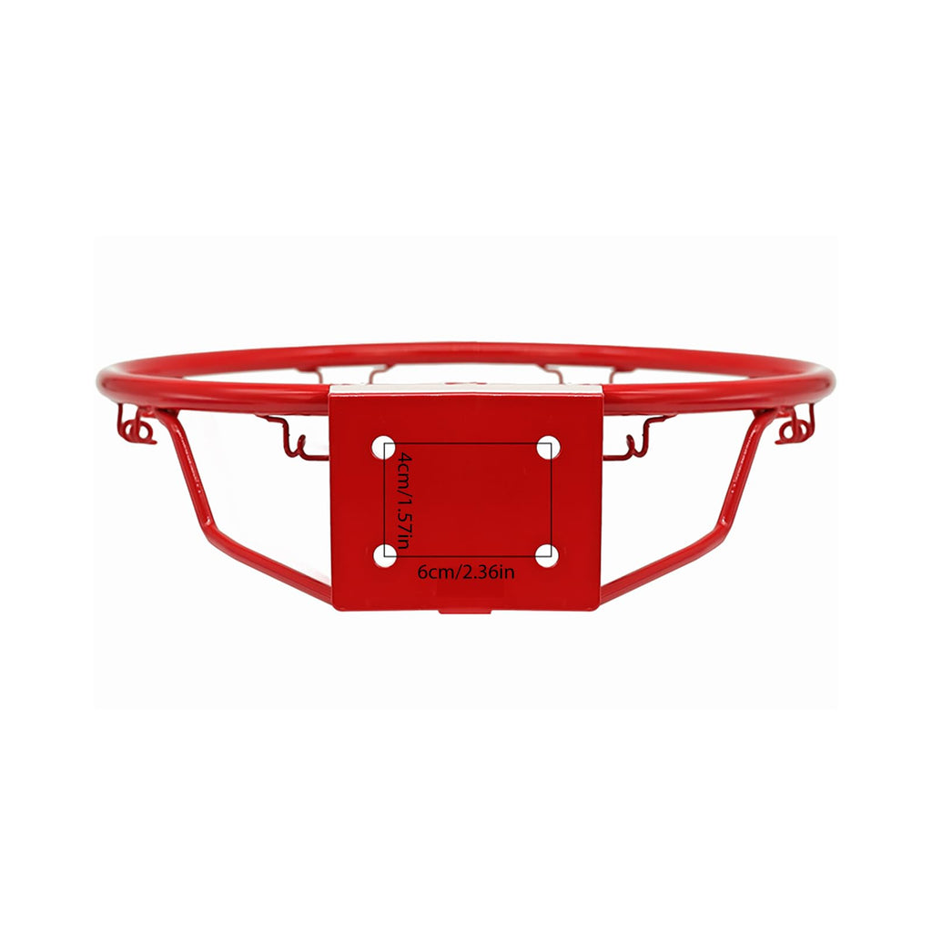 Basketball Rim Goal Wall Mounted Hoop Indoor Outdoor Hanging Basketball Hoop, 32centimeter/12.6inch