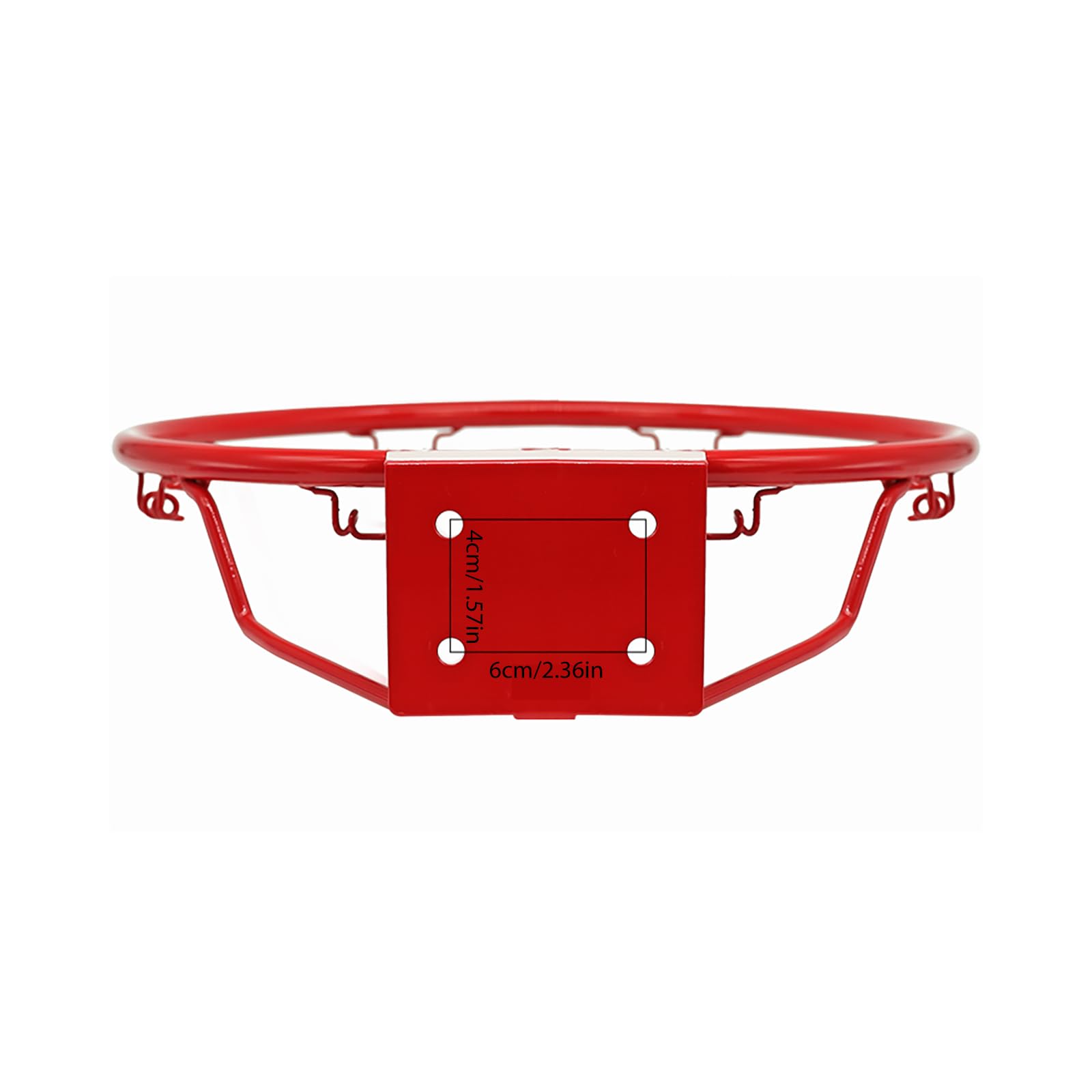 Basketball Rim Goal Wall Mounted Hoop Indoor Outdoor Hanging Basketball Hoop, 32centimeter/12.6inch