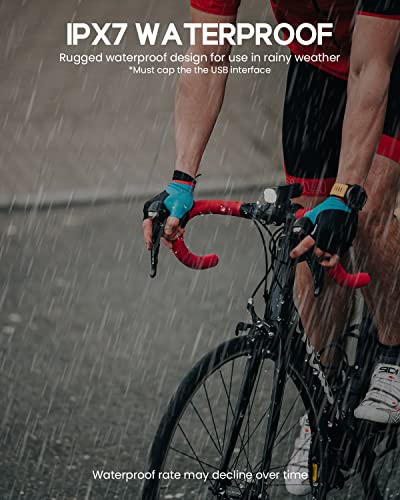 Magicshine RN 1200 Bike Light - 1200L Lumens, Waterproof USB-C Rechargeable Headlight for Mountain & Road Biking