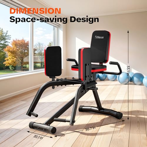 Hip Abductor Machine for Home Gym - Adjustable Glute & Leg Exercise Equipment