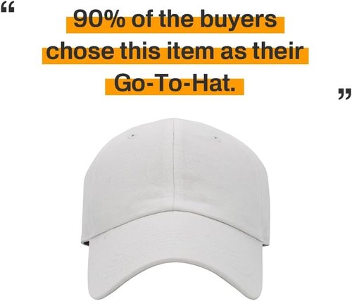 KBETHOS Classic Unisex Baseball Cap - Adjustable Low Crown Cotton Dad Hat in Various Colors