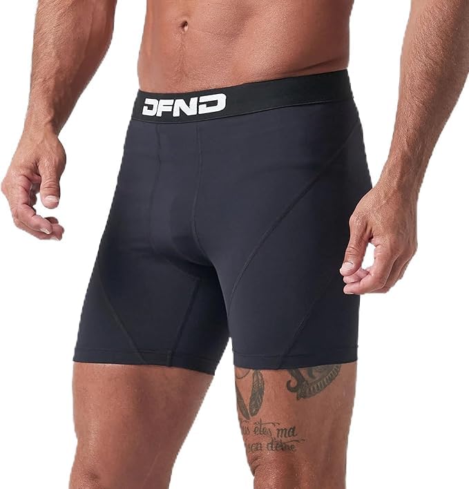 Men's Active Compression Shorts 5” Large Black - Recovery & Injury Relief