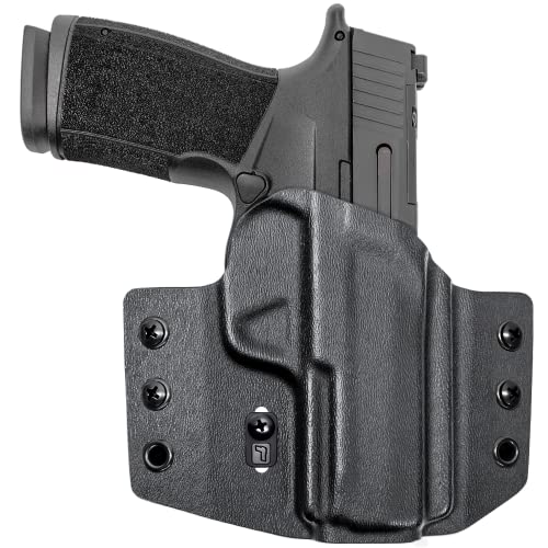 Tulster Black OWB Kydex Holster for Sig Sauer P365 XMACRO with Optic, Outside Waistband Concealed Carry