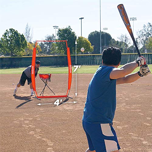 I Screen Baseball Pitching Protection Net - 4ft x 7ft Pitcher Safety Screen