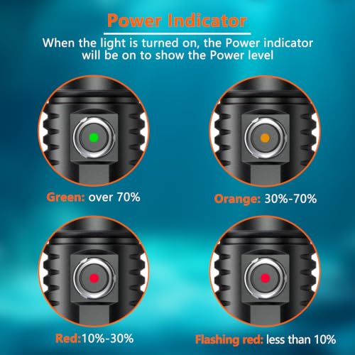 UV Dive Light 395nm Fluorescence Underwater Flashlight for Night Diving – Focused UV Beam, Safety Lock, Marine Inspection