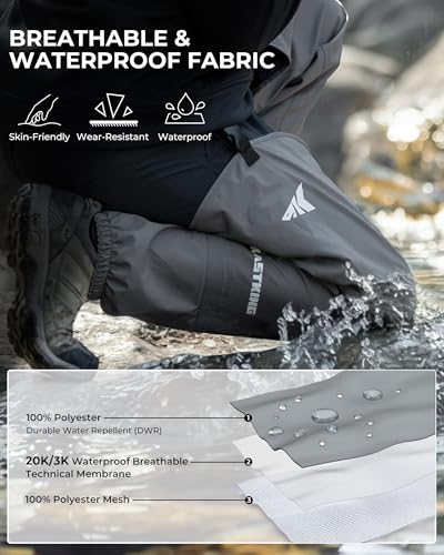 KastKing RiverWalker Stockingfoot Hip Waders for Fishing - Large Size