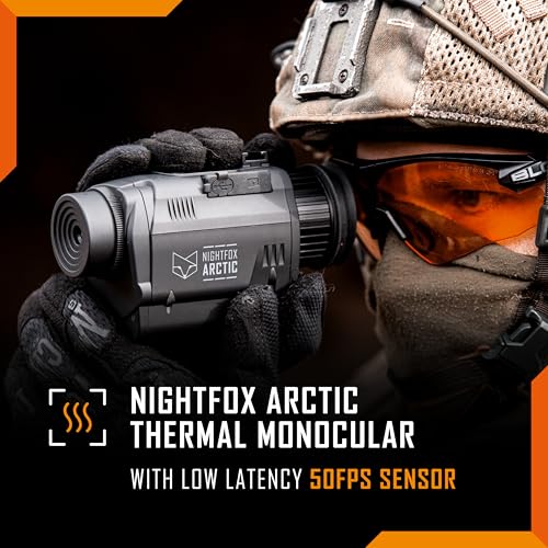 Thermal Night Vision Monocular Head-Mounted with 180m Range & 9H Battery