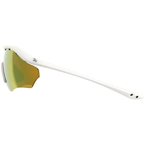 720armour Rider Sports Sunglasses, UV400 Protection, Unisex, for Cycling and Outdoor Activities (Matte White Frame With Gold Lens)