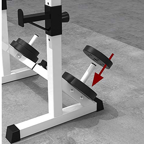 Adjustable Squat Rack with Safety Lock, 550LBS Max Load for Home Gym