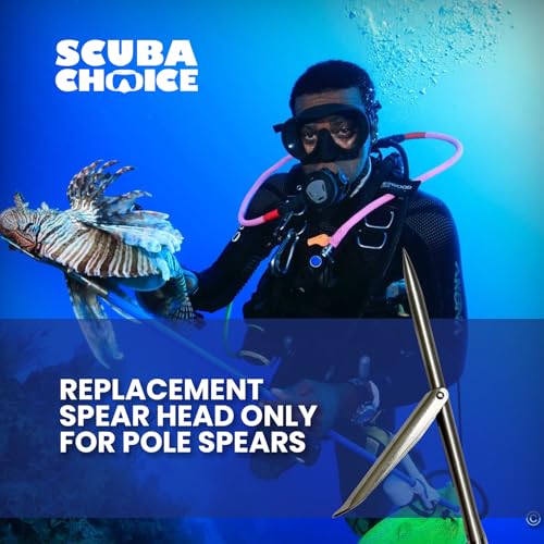 12-Inch Stainless Steel Pole Spear Tip with Single Barb for Spearfishing