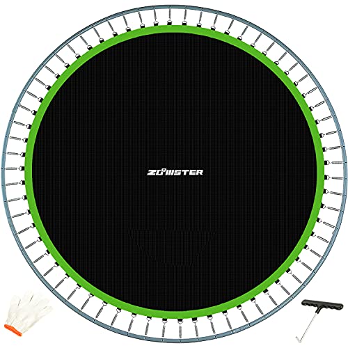 Zoomster 15ft Round Trampoline Replacement Jumping Mat with V-Hooks & 7" Springs
