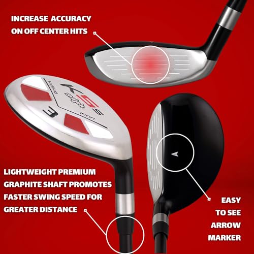 Ladies Senior Golf Hybrid Club #3 Flex Right-Handed with Arthritic Grip