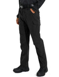 KFUBUO Men’s Lightweight Ripstop Cargo Pants - Water Resistant, 9-Pocket Relaxed Fit, Black 32W x 32L