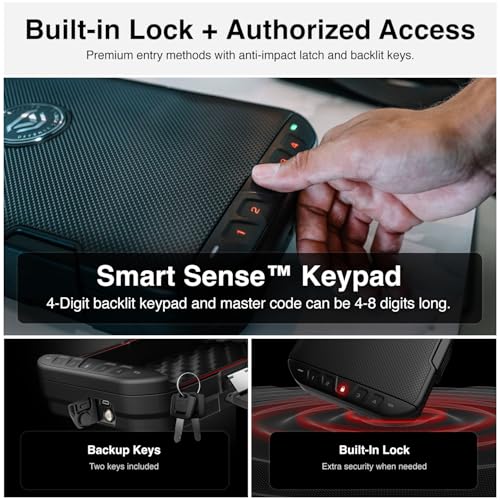 Lockable Weatherproof Gun Safe Case with Built-In Lock & TSA Approval