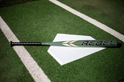 Easton Rebel Slowpitch Softball Bat 34 Inch 28 Oz Loaded Aluminum 12" Barrel Grey/Black - Approved for All Fields