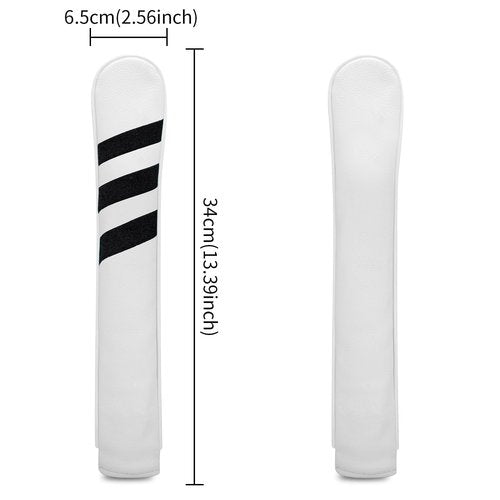 American Three-Slash Design Alignment Stick Cover High-end PU Golf Alignment Stick Cover Protective Box Alignment Sticks, Golf Club Protection Alignment Sticks Hold Dual-Pole Stable Storage.