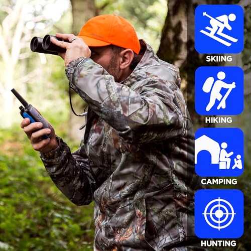 2 Pack Motorola T802 Walkie Talkies Waterproof Two-Way Radios - 35 Mile Range, Rechargeable, IP54, Emergency Ready