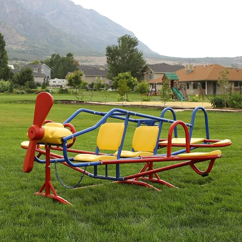 Lifetime Airplane Teeter-Totter for Kids - Double Play Playground Toy
