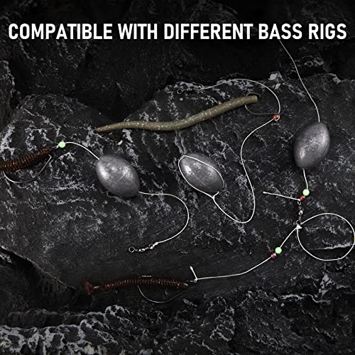 Fishing Egg Sinkers 3oz-5 Pack - Saltwater & Freshwater Bottom Weights