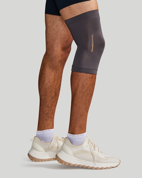 Tommie Copper Unisex Core Compression Knee Sleeve, Slate Grey, Medium