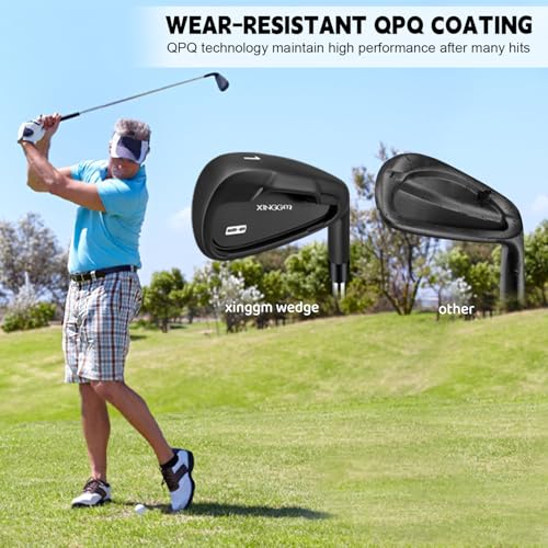 XINGGM Left-Handed Golf Irons Set 2 Pcs Premium Steel Shaft for Men, Stiff Flex