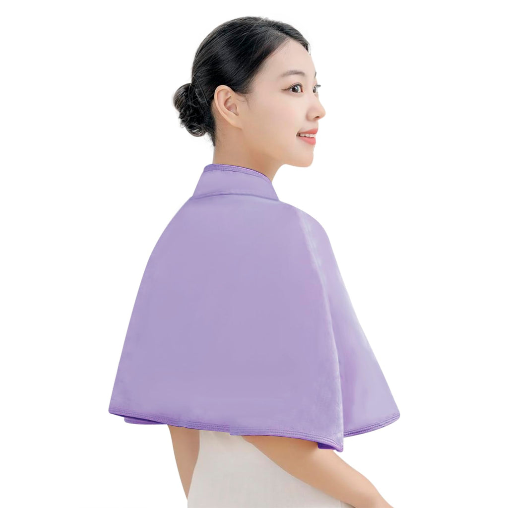 Thickened Wheelchair Care Shawl, Warm Shoulder Shawl Cape Bedridden Patient Shoulder Warm Cloak, Adaptive Easy-Dress Bed Jacket Cape for Elderly, Keeps Shoulders and Back Warm During Cold Winter