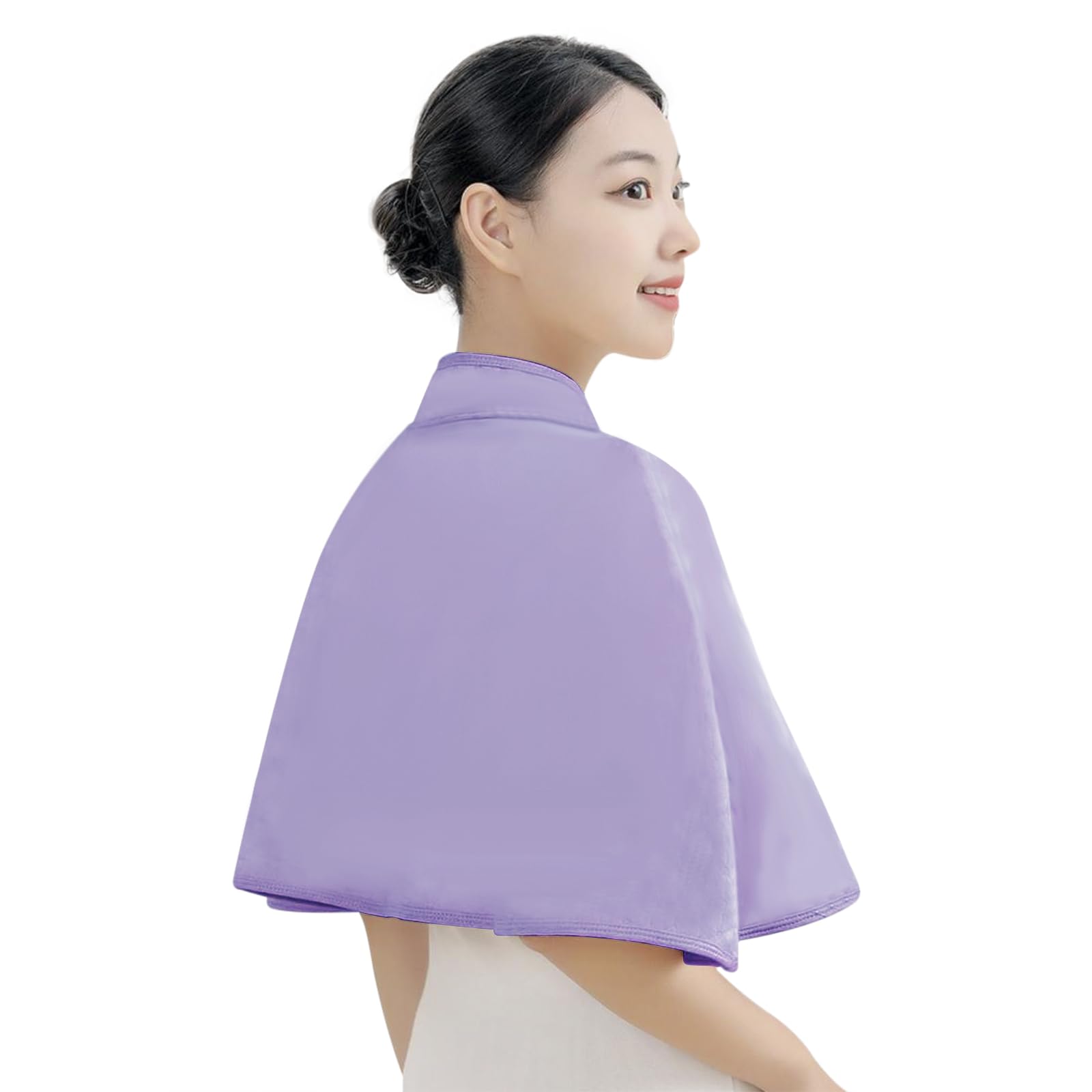 Thickened Wheelchair Care Shawl, Warm Shoulder Shawl Cape Bedridden Patient Shoulder Warm Cloak, Adaptive Easy-Dress Bed Jacket Cape for Elderly, Keeps Shoulders and Back Warm During Cold Winter