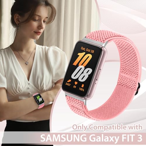 Elastic Nylon Bands for Samsung Galaxy Fit 3 - Pink & Purple Variations