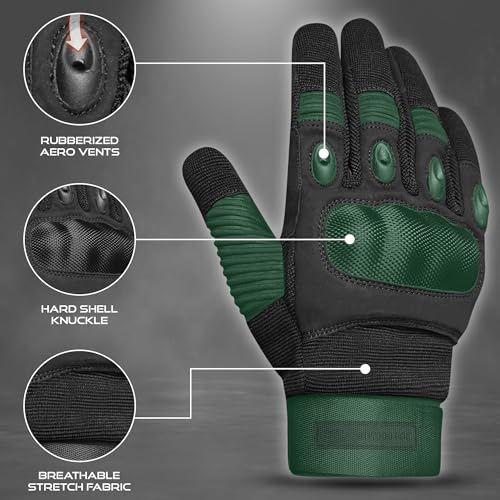 Small Black Motorcycle Gloves for Men & Women Touchscreen Racing & Off-Road Gear