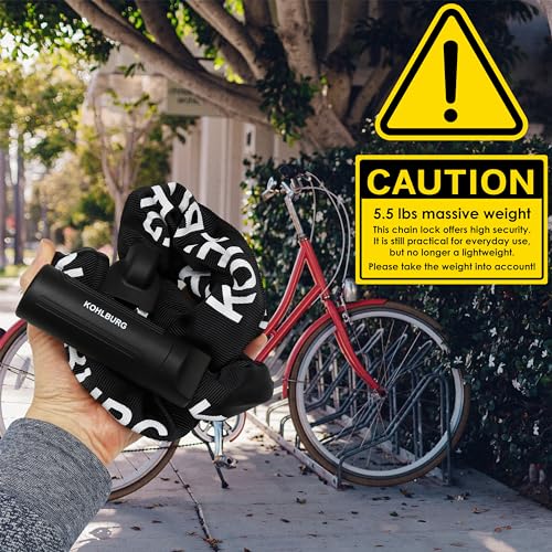 Heavy Duty Bike & Motorcycle Chain Lock 4ft Long, Sold Secure Gold