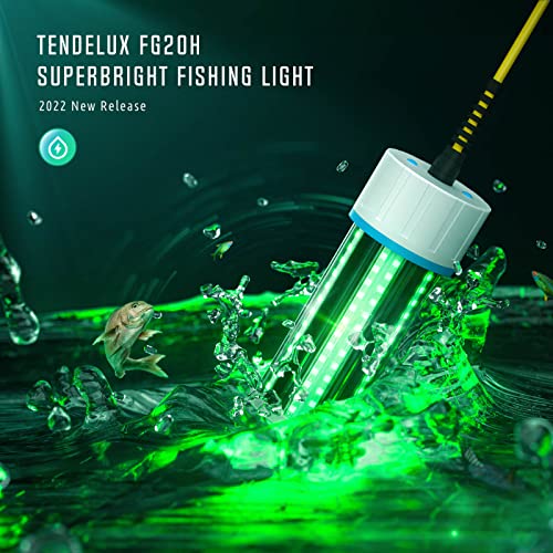 Underwater Fishing Light - Super Bright LED Fish Attractant Lamp for Boat & Docking