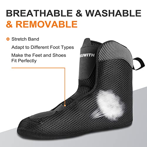 Jeuwith Unisex Inline Skates for Men Women - Black, 29.5cm, Size 10-11 Men / 11-12 Women, Outdoor Fitness Blades