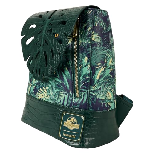Jurassic World Mini Backpack - Dinosaur Faux Leather Design, Adjustable Straps