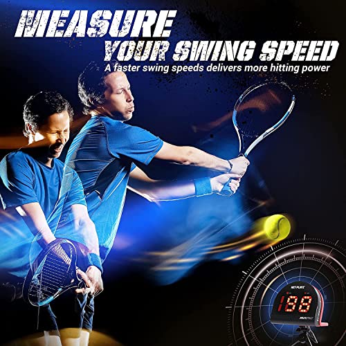NET PLAYZ Tennis Speed Radar Gun Hands-Free Serve & Ball Measurement