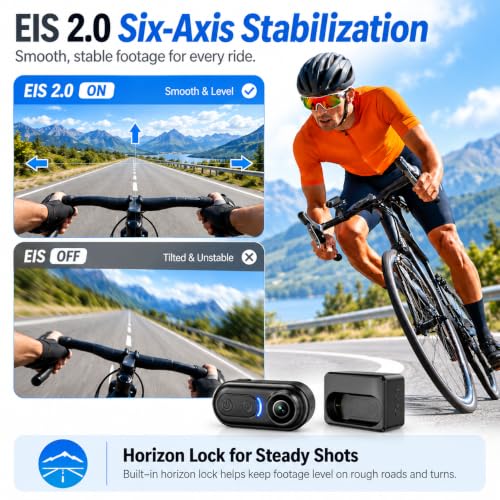 4K Wearable Body Camera with 64GB Storage - Action Camera for Vlogging, Hiking & Travel