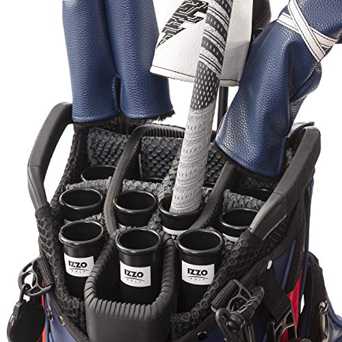 Izzo Golf Black Plastic Golf Club Tube 1.5-Inch - 14 Pack