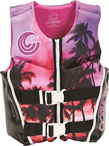 Youth Neoprene Life Vest for 50-90 lbs - US Coast Guard Approved, Adjustable Beach Scene Design