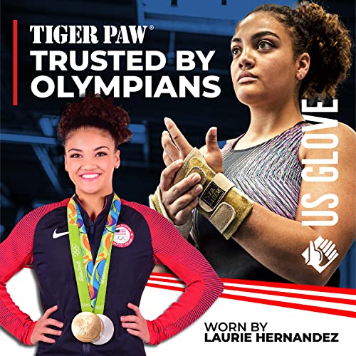 Tiger Paw Gymnastics Wrist Supports Pair - Small, Sand - Competition Grade